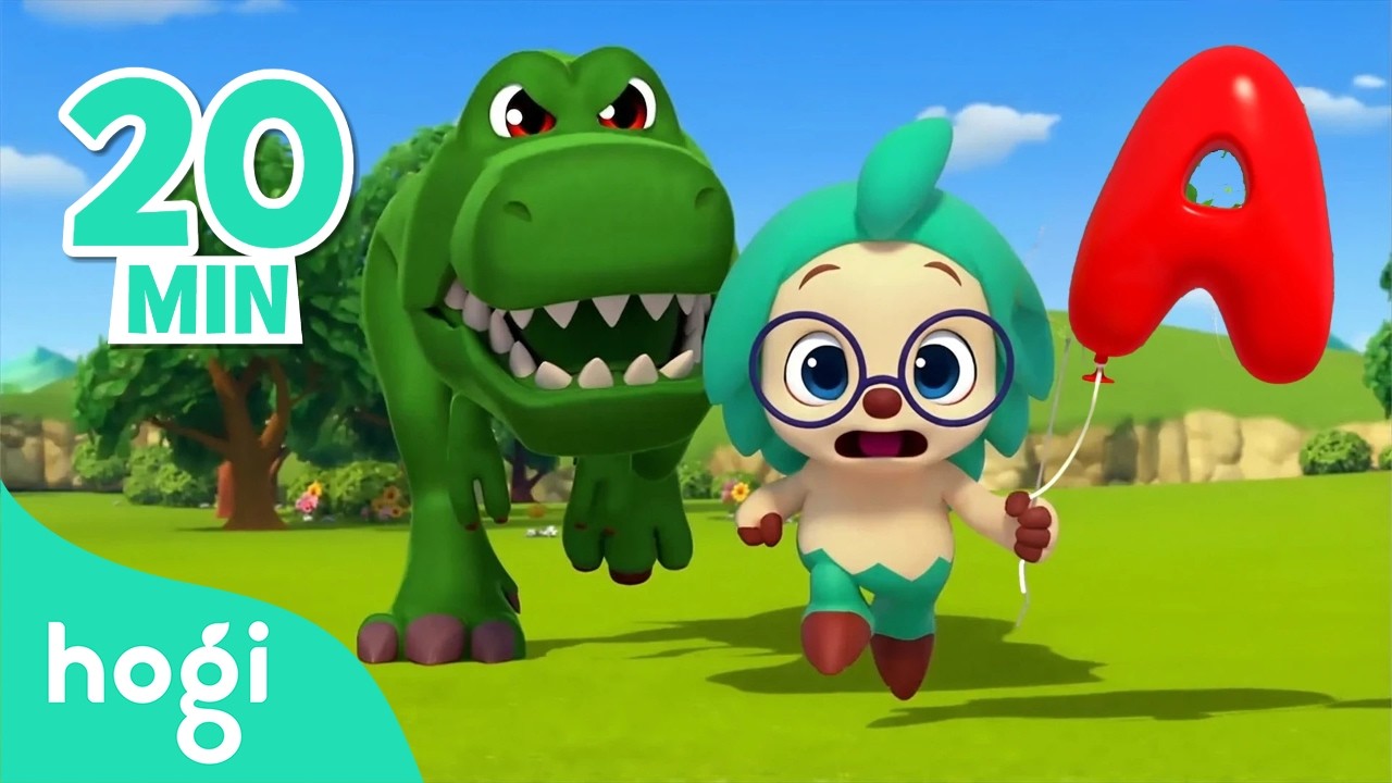 Run, Faster! Hogi and Dinosaur's Colorful Race｜Dinosaurs for Kids｜ABC Song｜Hogi Pinkfong