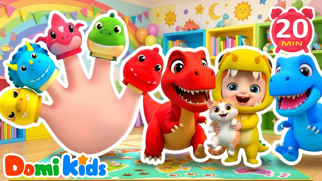 Fun with Dinosaur Family! 🦖 | Dinosaurs for Kids | Kids Songs & Nursery Rhymes | Domi Kids