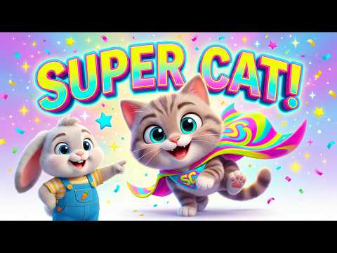 Super Cat Dance! 🐱✨ | Tiptoe Like a Cat | Fun Kids Song 🎶