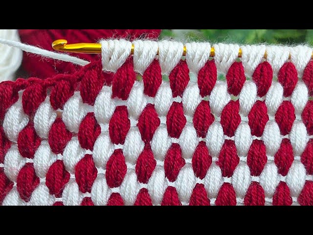 Design Crocket - Today I’ll show you a beautiful Tunisian crochet pattern.